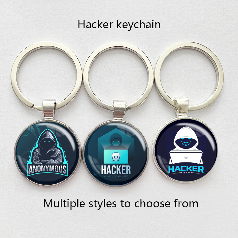 Cross-border New Hacker Red Guest Matrix Programmer Code Nong Che Tsai Element Creative Key Chain Gift