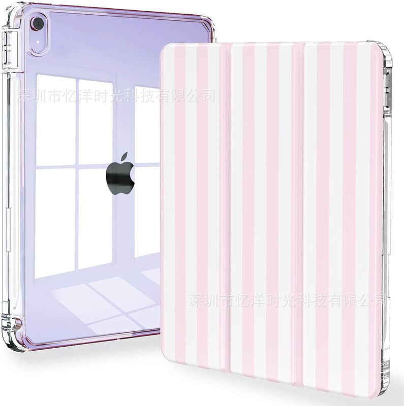 Cross-Border Ipad11 Protective Case A16 Three-Fold 10Th Generation 10.9inch Air11/5678 Acrylic Pattern Printing