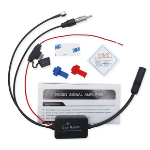 European hot selling ANT-208 three-in-one car radio antenna FM SMA DAB car signal amplifier