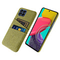 适用三星m53手机壳布纹双插卡保护套三星s23pro手机套半包硬壳5g