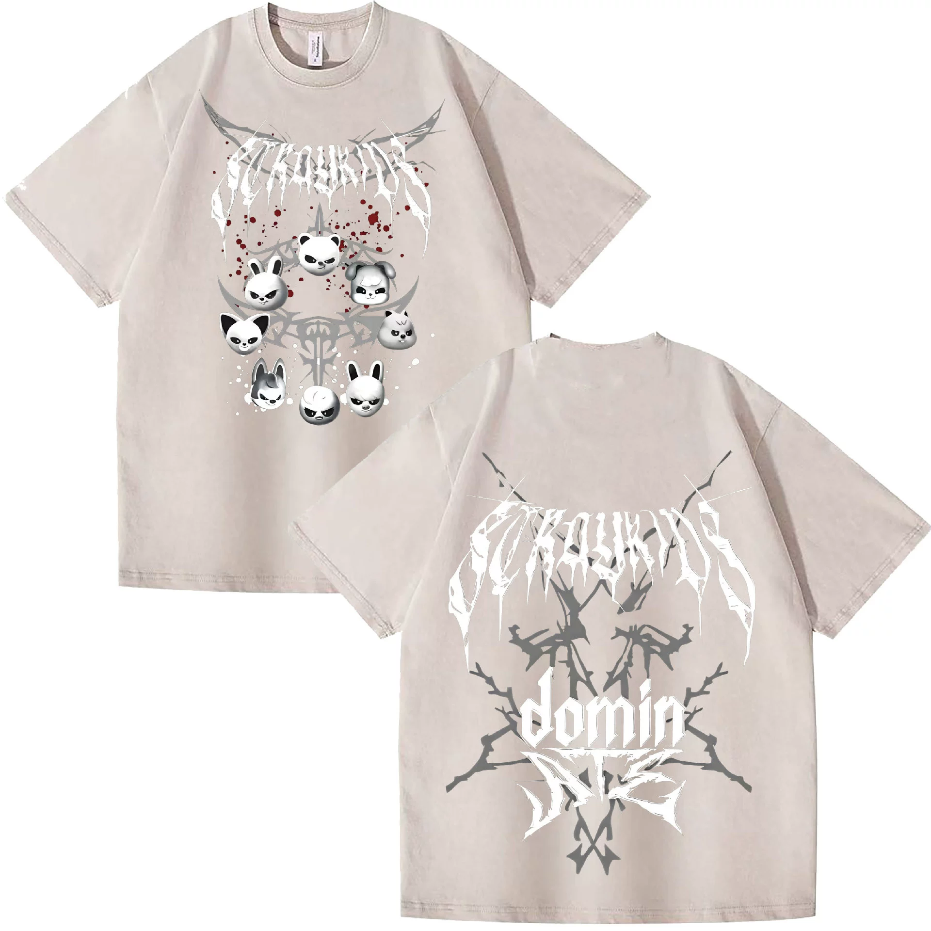 2025 год Bad Rap Independent Station Evil Skzoo Combination Peripheral Print Summer Short Sleeve