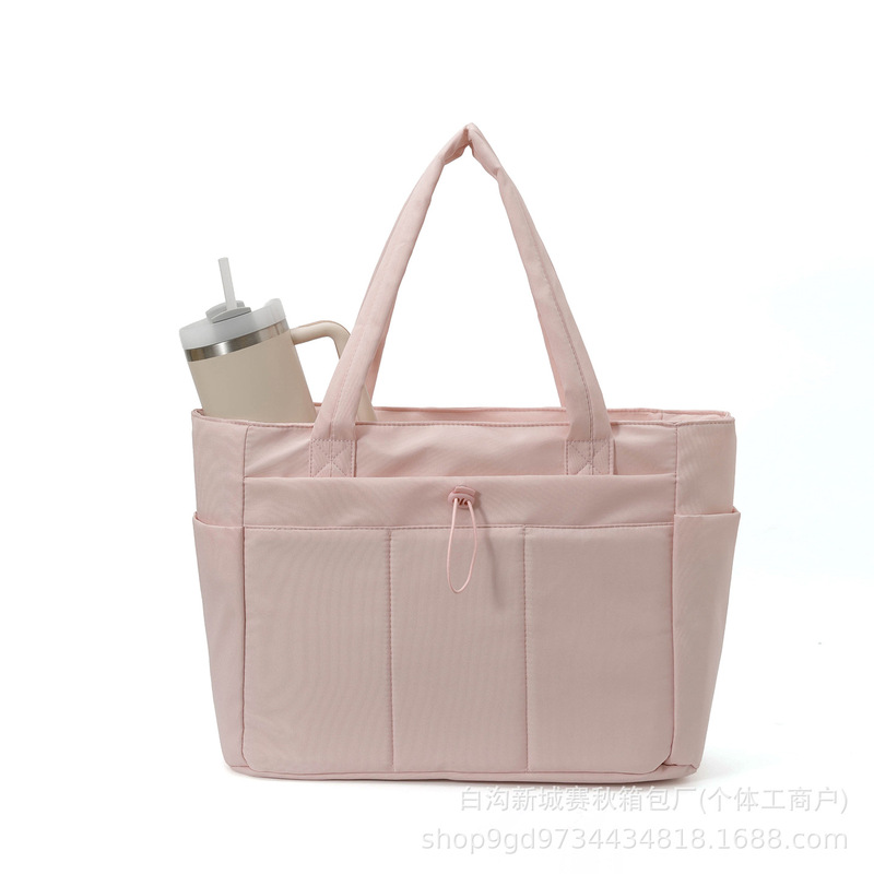 In-Stock New Quilted Tote Bag, Large Capacity Women's Laptop Bag, Ladies' Handbag, Lightweight Shoulder Bag In-Stock New Quilted Tote Bag, Large Capacity Women's Laptop Bag, Ladies' Handbag, Lightweight Shoulder Bag