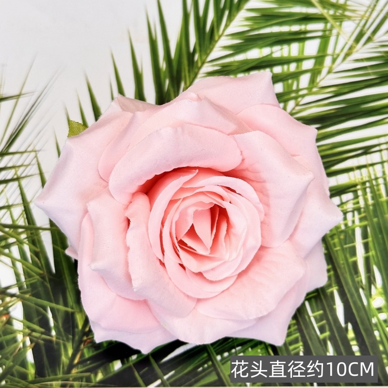 Franela artificial flor Rosa cabeza ramillete rojo boda flor pared tiro apoyos flor artificial arco flor artificial al por mayor