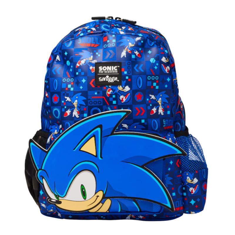 オーストラリアン Smiggle 子供用ランドセルソニックソニック大型漫画バックパック大容量バックパック男性と女性用|undefined