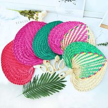 良顺批发夏季耐用蒲扇老式扇子纯手工便携编织多彩驱蚊扇舞蹈扇