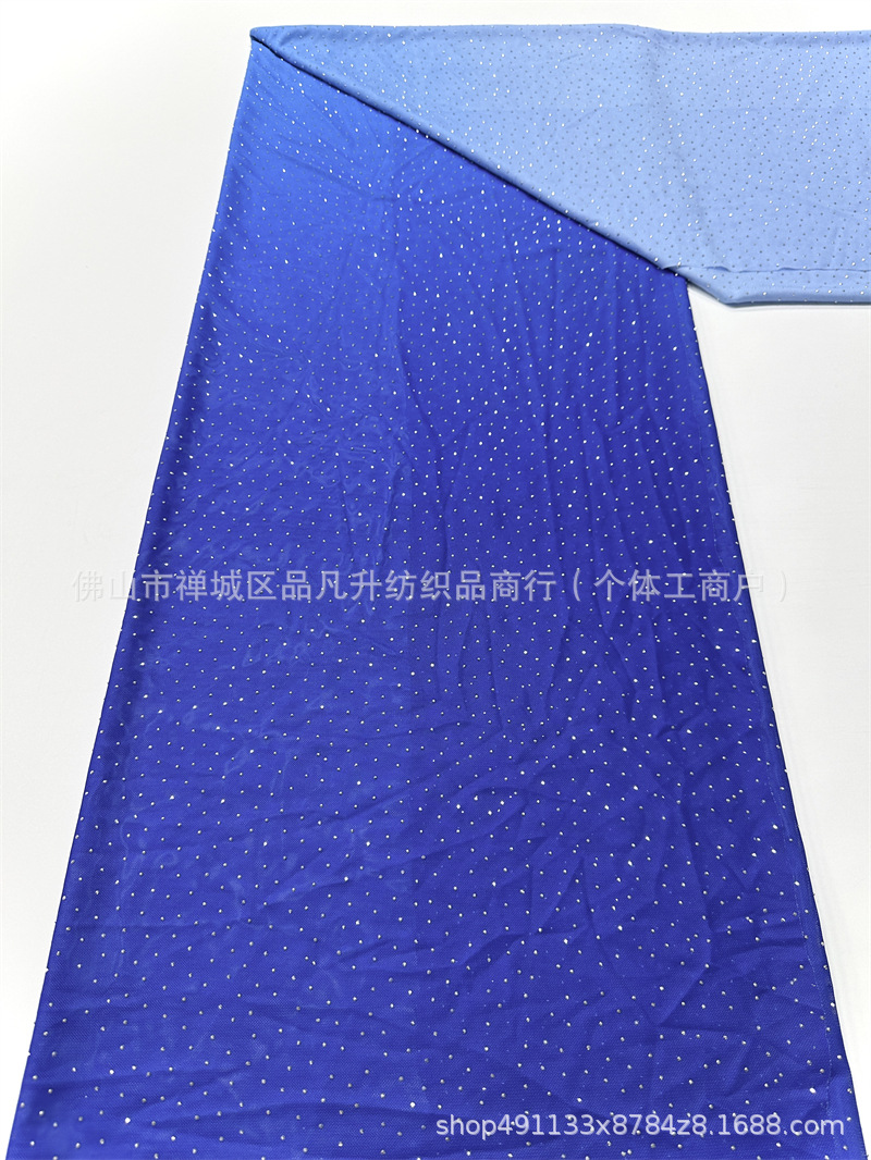 Vestido de cena de moda de fiesta de baile de camisa de vestido de tela gradiente caliente taladro de tela transpirable de alta elasticidad image 19