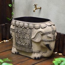庭院户外别墅小花园阳台水槽大象拖把池洗手池露台创意洗墩布池子