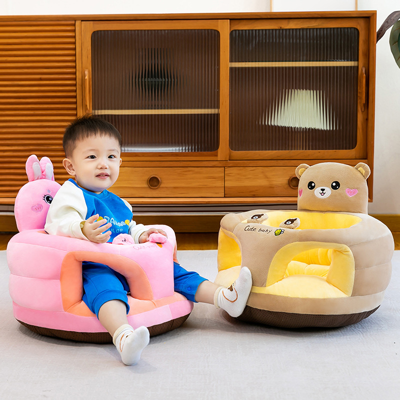 Asiento de estudio anti-rollback para bebés sin lesiones de columna vertebral para bebés pequeños sofá juguetes de peluche de dibujos animados muñeca asiento de muñeca lote