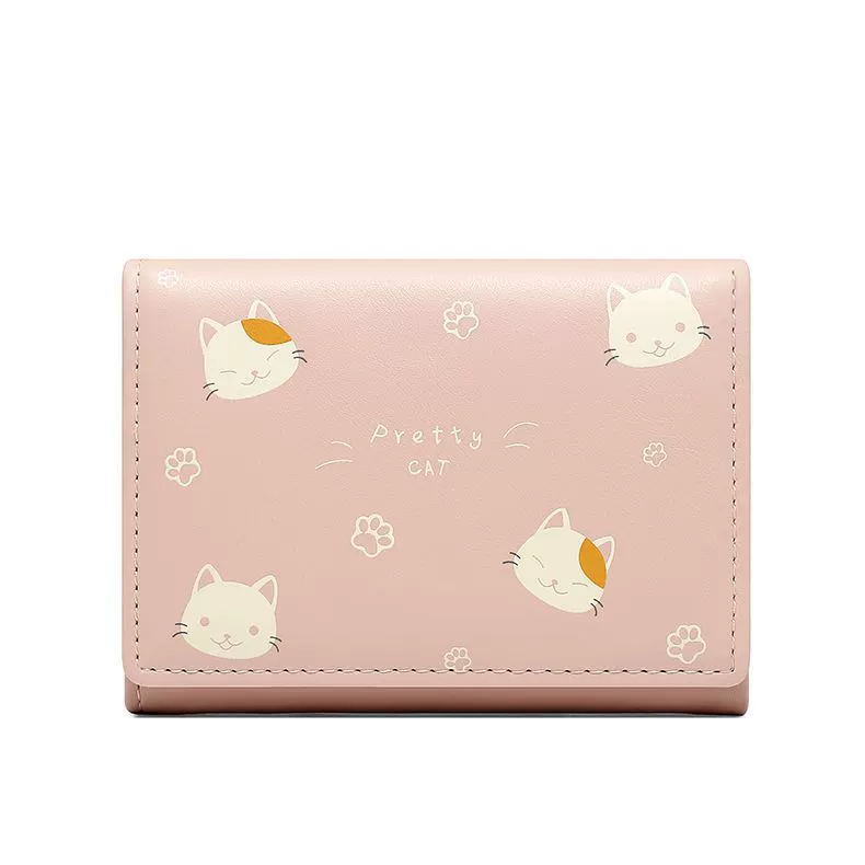 Брендовый мультфильм кожзаменитный модный короткий кошелек, корейский стиль
