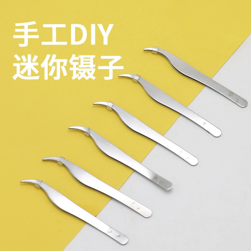 Локоть Пинцет из нержавеющей стали 8 см маленький размер Пинцет Локоть Пинцет зажим DIY гаджет пинцет