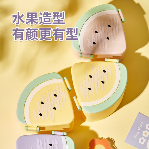 New creative watermelon shaped candy box, cute children's snack box with lid, nut dry goods storage box