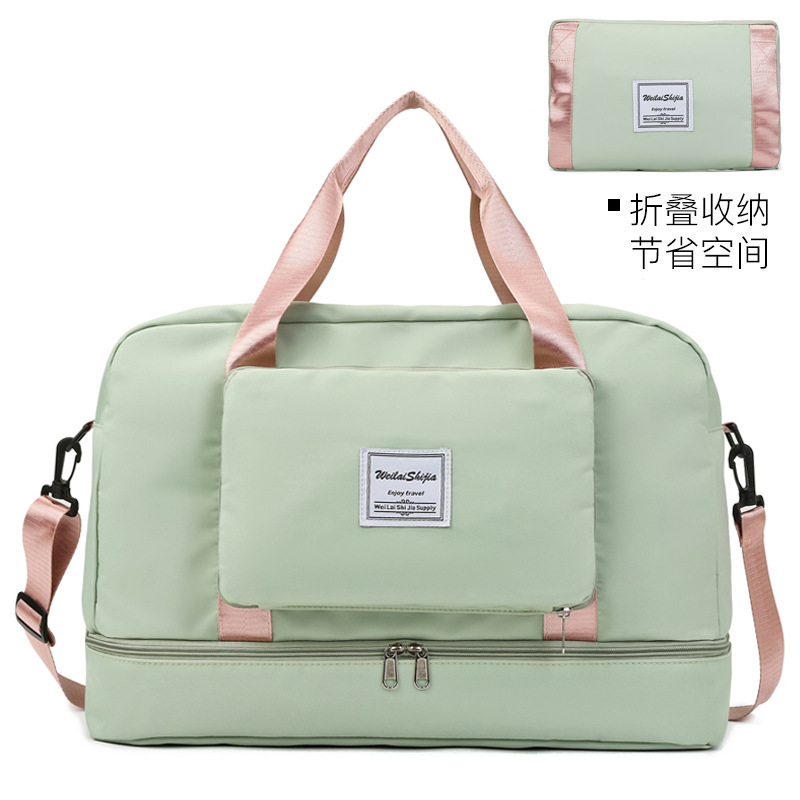 Cross-Border Large-Capacity New Travel Bag Portable Independent Shoe Compartment Storage Luggage Bag Dry and Wet Separation Swimming Fitness Bag Cross-Border Large-Capacity New Travel Bag Portable Independent Shoe Compartment Storage Luggage Bag Dry and Wet Separation Swimming Fitness Bag