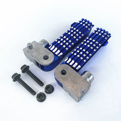Folding Rear Seat Footrest Pedal – Electric vehicle pedal - bold-left-right-blue