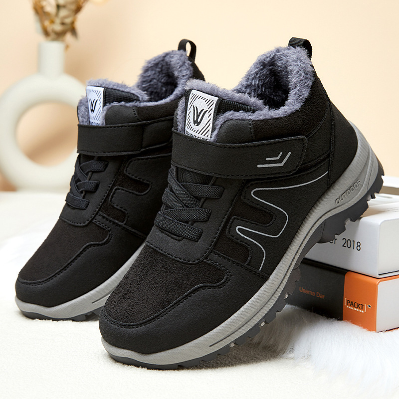 walking shoes women 2025 winter new snow boots cross-border generation women‘s boots thickened velvet ankle boots thermal mom shoes