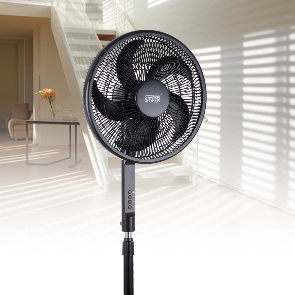 Winningstar transfronterizo exclusivamente para uso doméstico de 16 pulgadas, 55W sacudiendo la cabeza, ventilador eléctrico portátil de pie Stand Fan