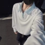 秋冬美式宽松撞色卫衣
