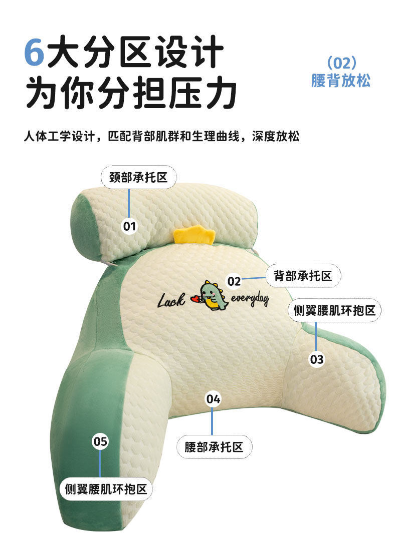 Suitable for Bed Headboard Cushions, Soft Bed Pillows, Large Backrest Cushions, Throw Pillows for Girls, Sofa Lumbar Support Pillows, and Dormitory Use