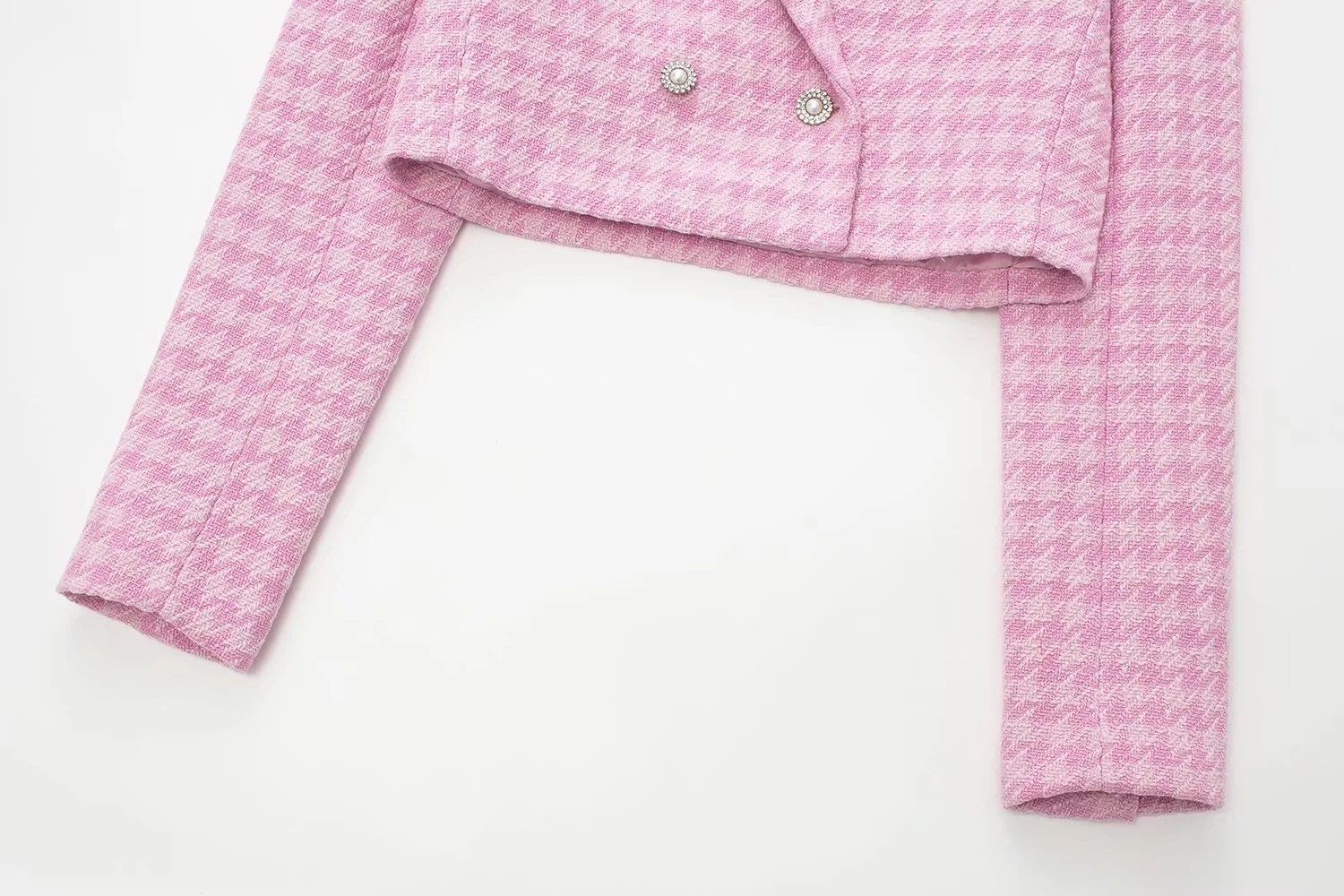 Title 8, Giacca da abito casual con trama pied de poule ...