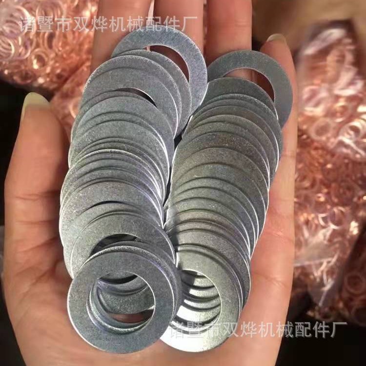 铝垫片非标垫圈冲压 平垫 铝垫圈圆形  密封口冲压调整垫片1 2mm