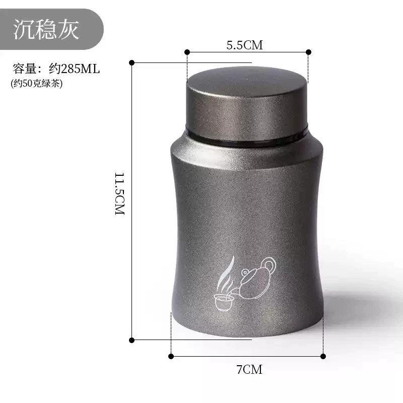Metal handheld tea for traveling, big small box