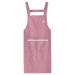 GJU8圍裙家用廚房加厚2022新款家裡家外純棉工作服女長款背帶口袋