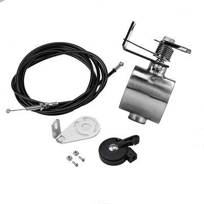 Exhaust pipe mechanical valve, exhaust modification - c-exhaust-valve-switch-and-fixing-bracket-pull-cord-short-mechanical-valve
