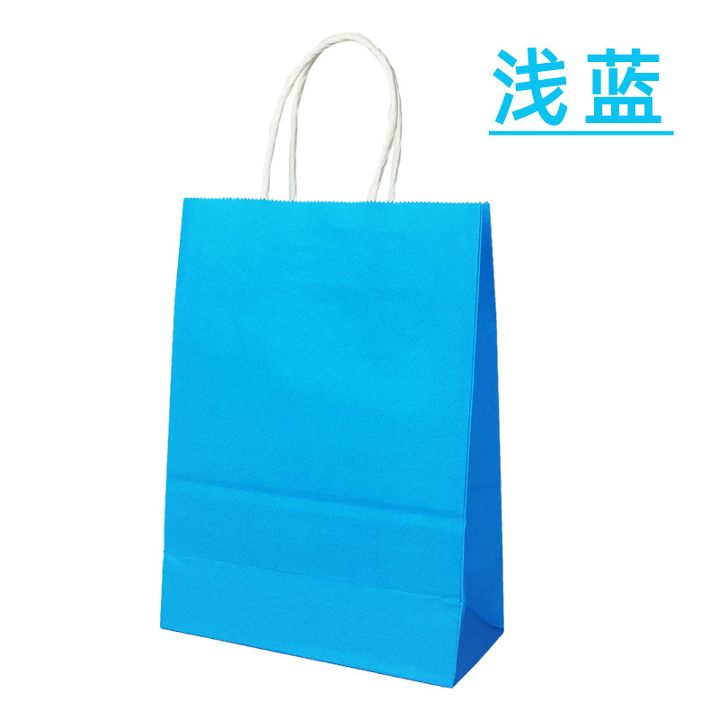 Bolsa de papel Kraft transfronteriza personalizada bolso catering embalaje para llevar ropa de embalaje regalo compras bolsa de papel degradación