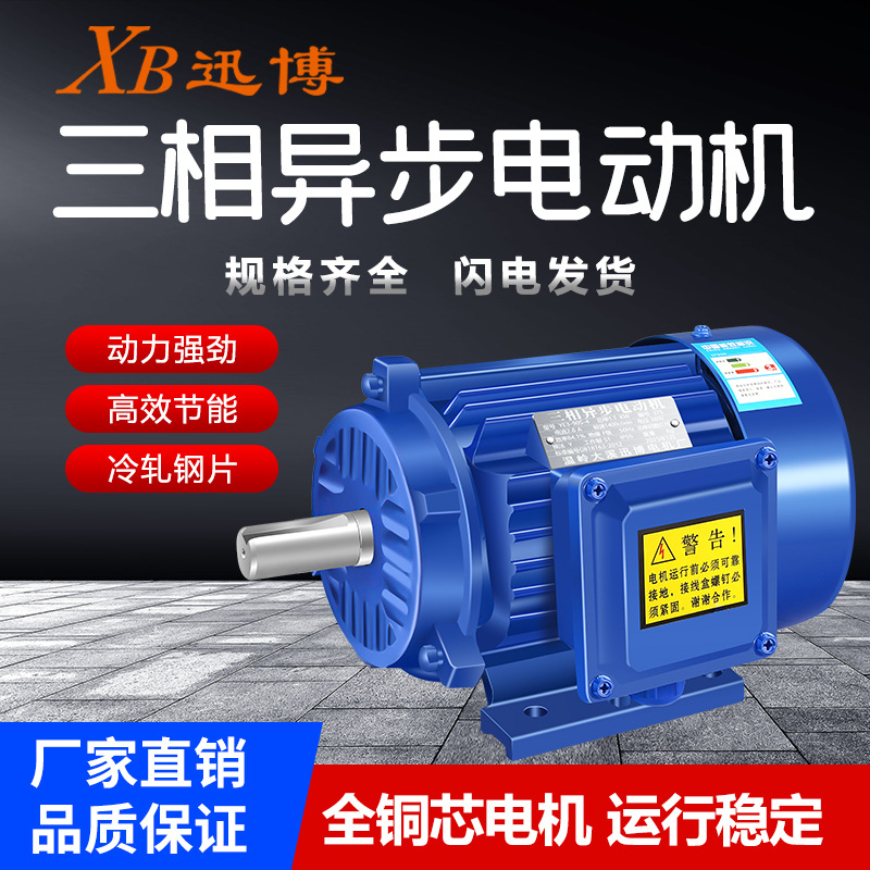 厂家直销4KW2极纯铜380V高效电机2800转速高效马达三相电机