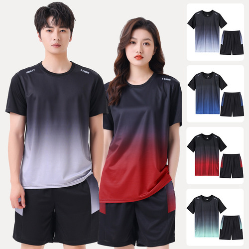 Suit Men's Short-sleeved Shorts Casual Running Wear Short-sleeved T-shirt Men's Casual Sports Wear Suit Men