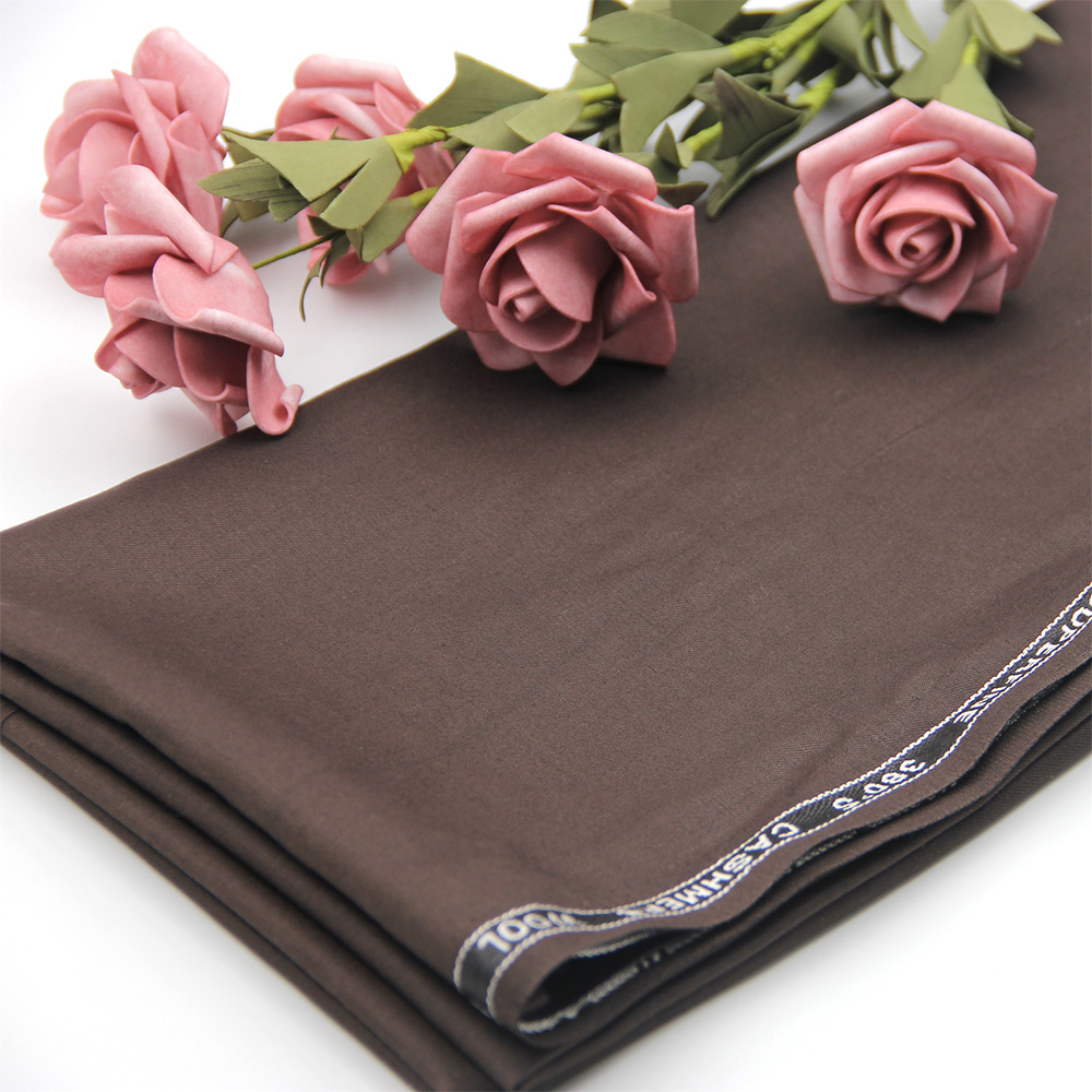 现货供应 新款 英文边TR涤粘面料 斜纹染色面料 西装裤面料