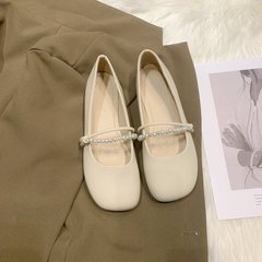 【阿蔓諾】フランスの夜風の優しい靴のフラットシューズの女性2025春の新型メアリー珍はスカートを配合します。