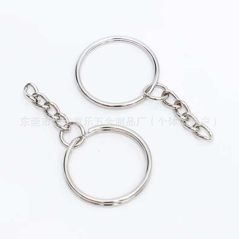 Diy ювелирные аксессуары Материал ручной работы с гальваническим четырехсекционным цепочкой для ключей игрушка кольцо для ключей для ключей завод оптовая продажа