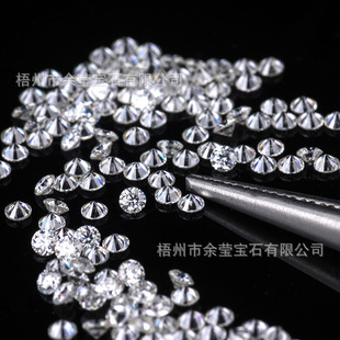 1 Carat Round Pointed Bottom D Color 0.8Mm-2.9Mm Moissanite Jewelry Accessory Inlaid Stone Cultured Diamond