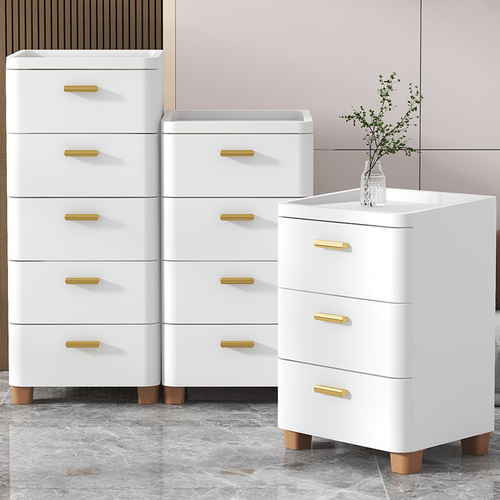 Japanese drawer-type storage cabinet home living room storage cabinet multi-layer ultra-narrow gap storage cabinet bedroom bedside table