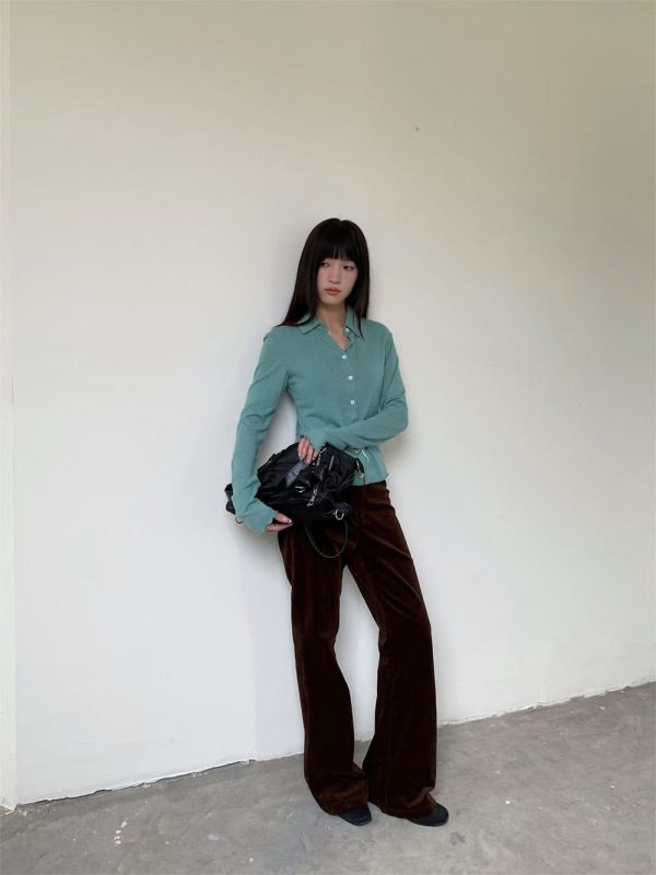 誉一新款2025秋季韩系气质百搭针织衫女简约显瘦长袖上衣女zh691|undefined