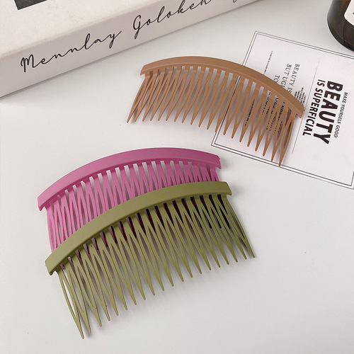 Korean simple frosted hair comb adult hairpin hair accessories hair comb non-slip large hairpin broken hair women's hair accessories