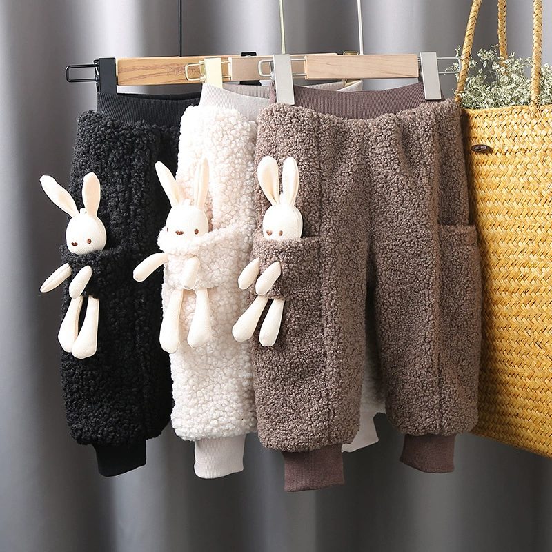 1313 # овечья шерсть композитная серебристая Лиса утолщенная верхняя одежда брюки на флисовой подкладке детские зимние штаны для маленьких девочек из овечьей шерсти