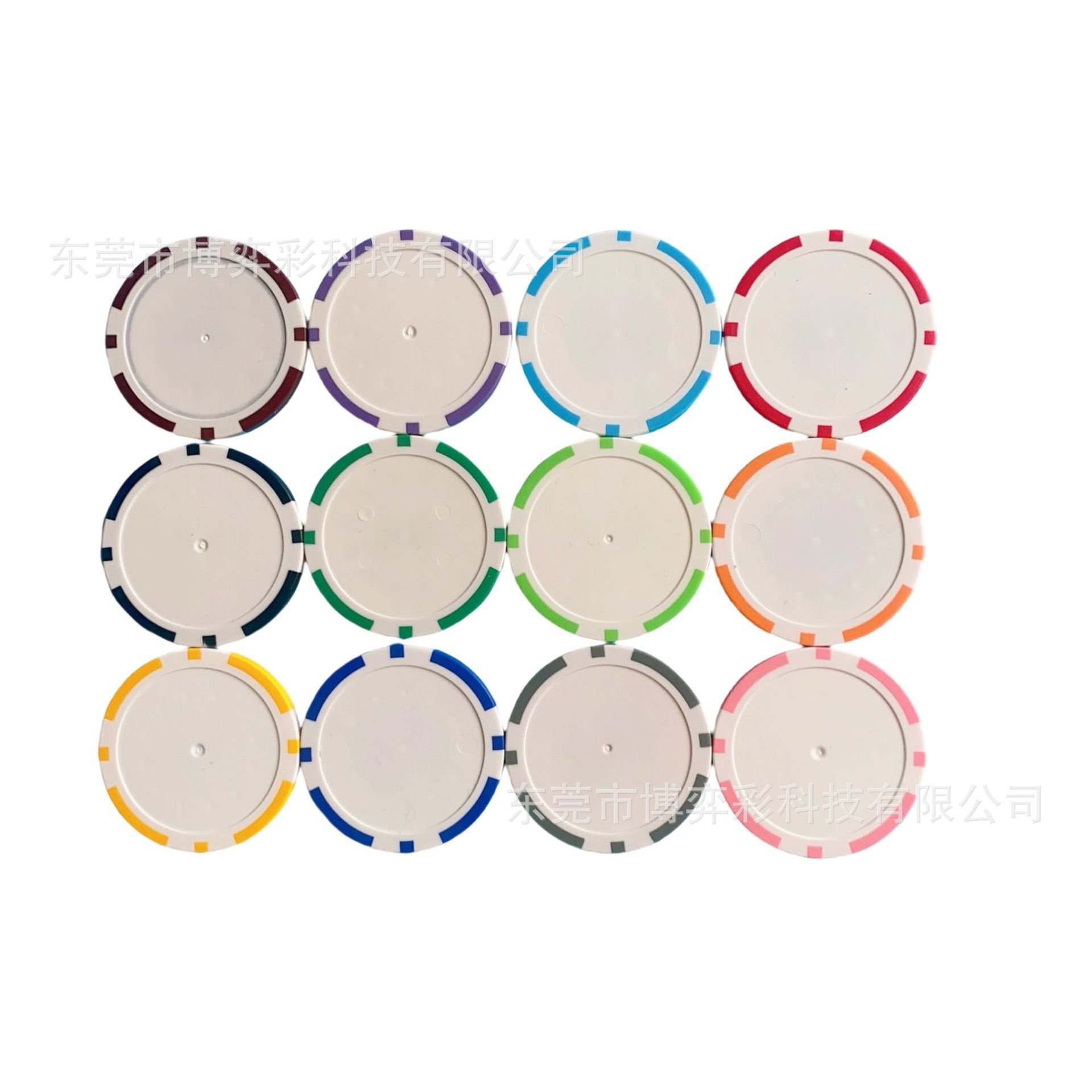 ABS Blank Non-denomination Chip Coin Long and Short Bar Chips Chess and Card Room Mahjong Chips Card Texas Hold'em Chips