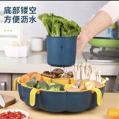 駿信多機能鍋水たまりバスケット果物皿キャンディー皿家庭用収納プラスチック皿ナッツ皿