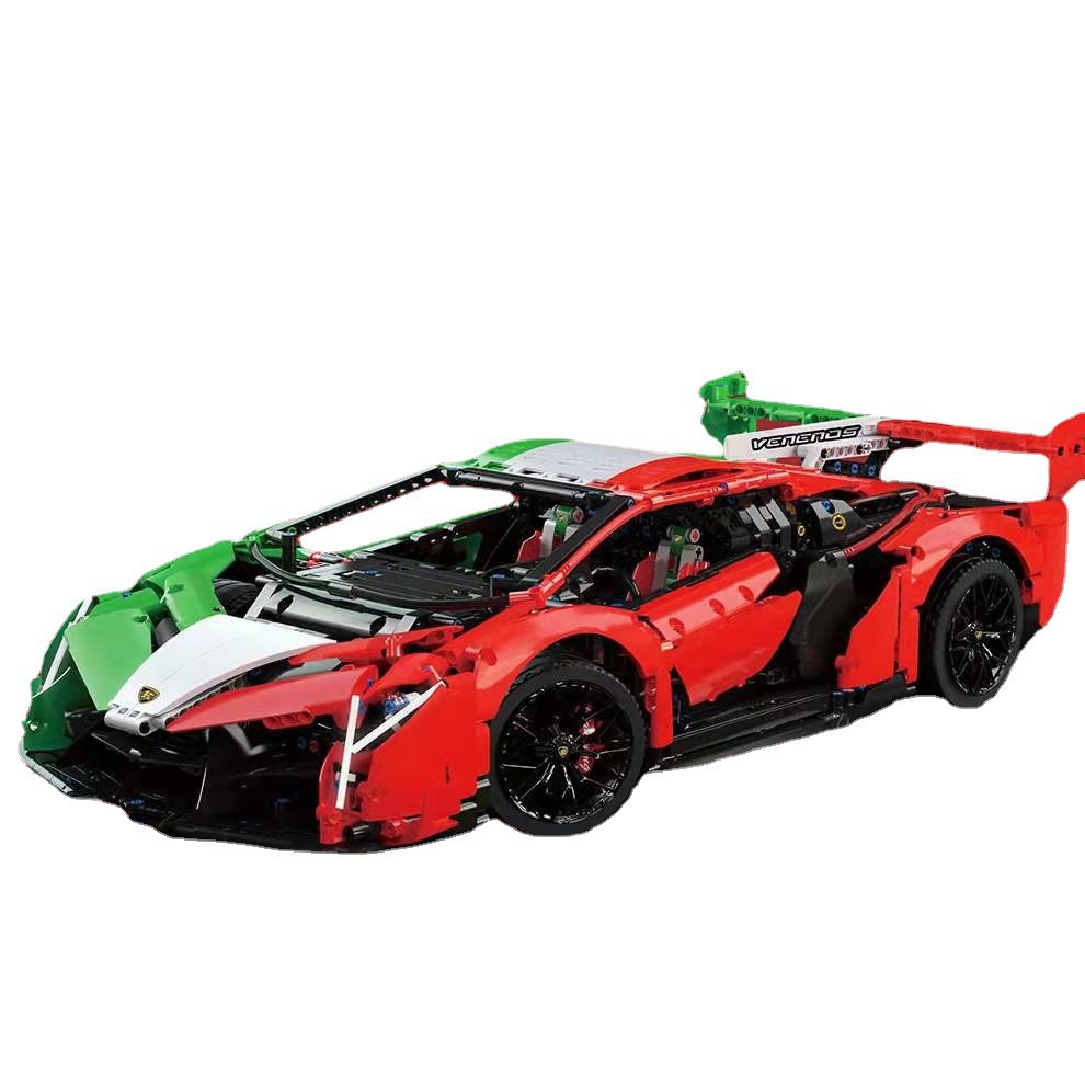 K Box 10222 Lamborghini Veneno, Bloques de Construcción de Partículas Pequeñas, Juguete de Ensamblaje para Niños, Regalo para Coleccionistas