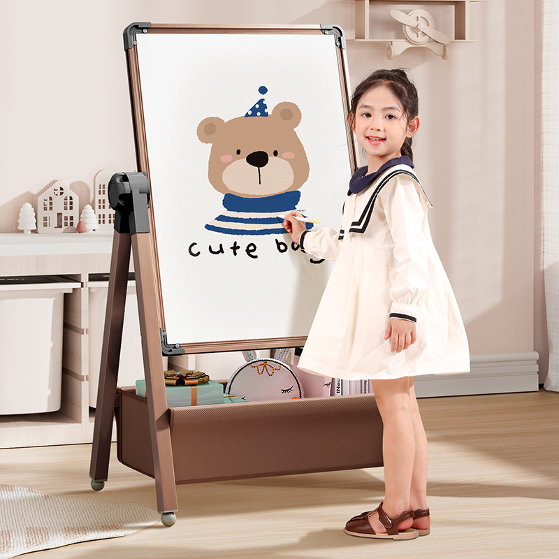 Baby World Children's Magnetic Doodle Double-Sided Erasable Home Manual Stand Blackboard Wholesale