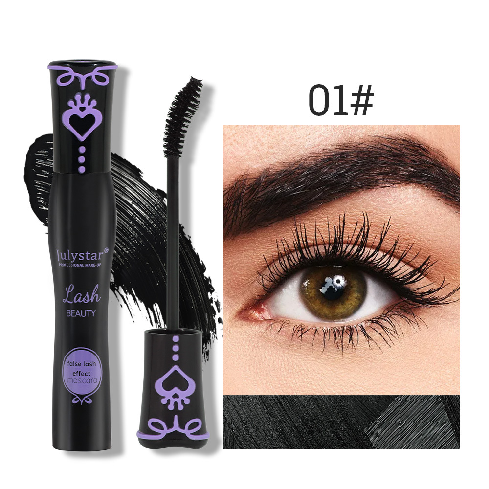 Cross-border makeup, thick and natural, curling mascara, waterproof, sweat-proof, non-smudge, long-lasting eyelash base cream, slender and long undefined