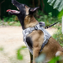 跨境专供狗狗胸背带大型犬迷彩k9训犬马甲战术背带遛狗户外宠物用