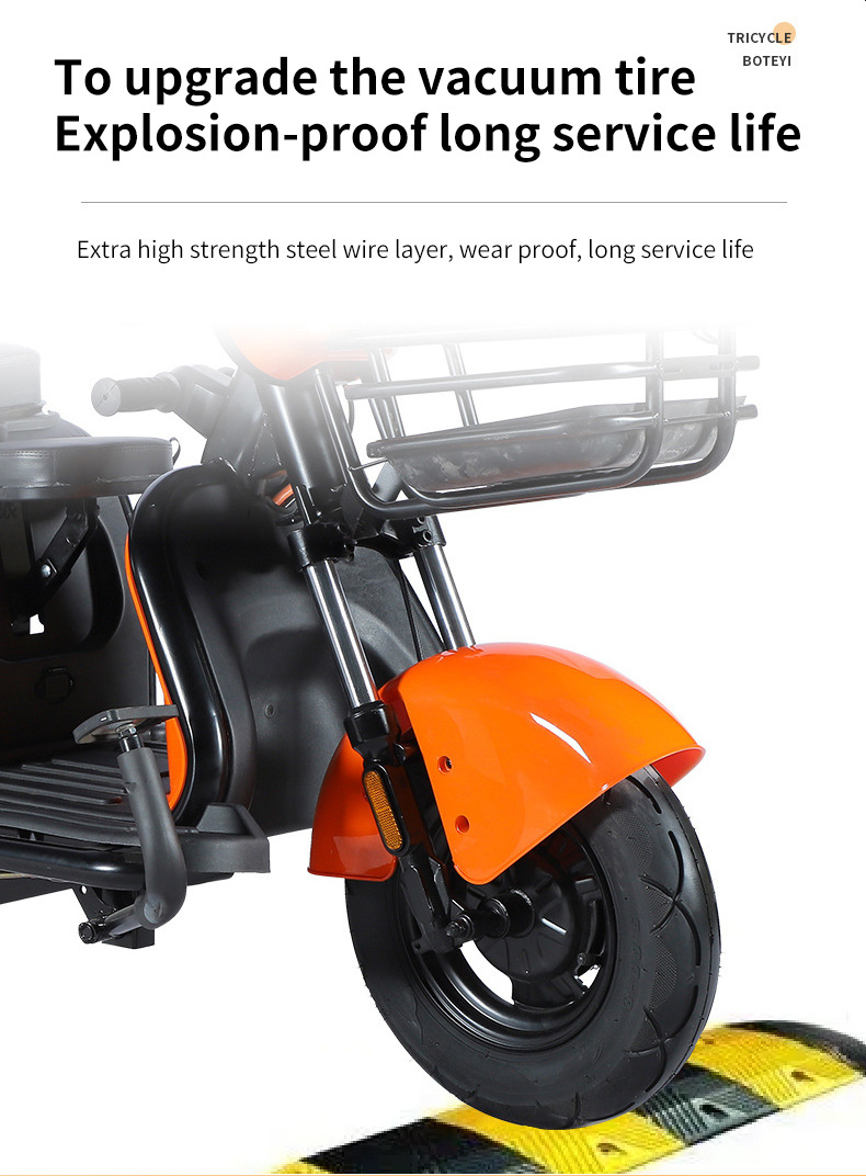Electric Tricycle for Picking Up Students, Child Safety Design