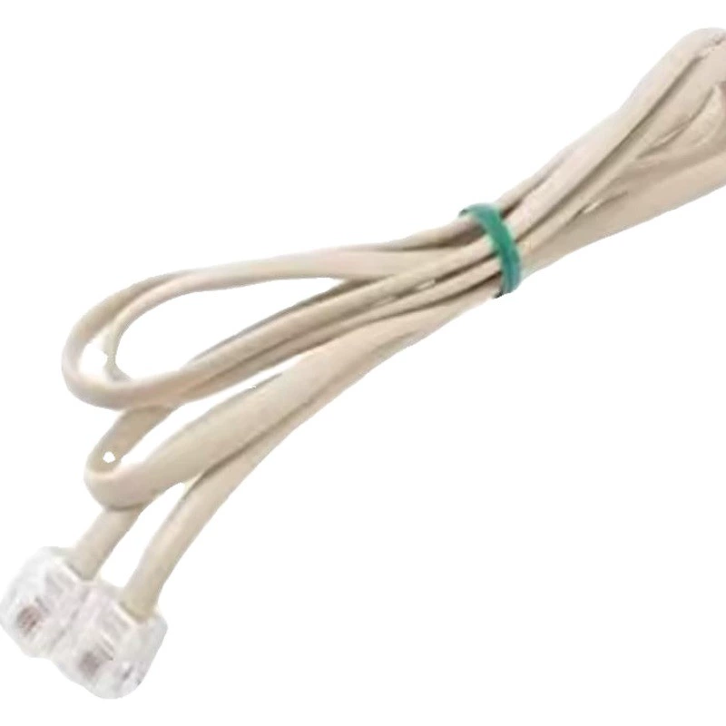 Готовая телефонная линия 2-жильная удлинительная линия Белая 2-жильная стационарная телефонная линия внутренний телефонный кабель 3/5 м