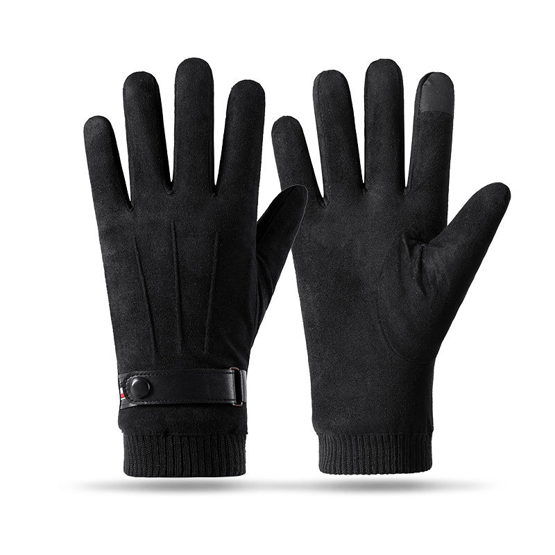 Men's Winter Cycling Gloves Touchscreen Compatible Fleece Lined_voghion.com