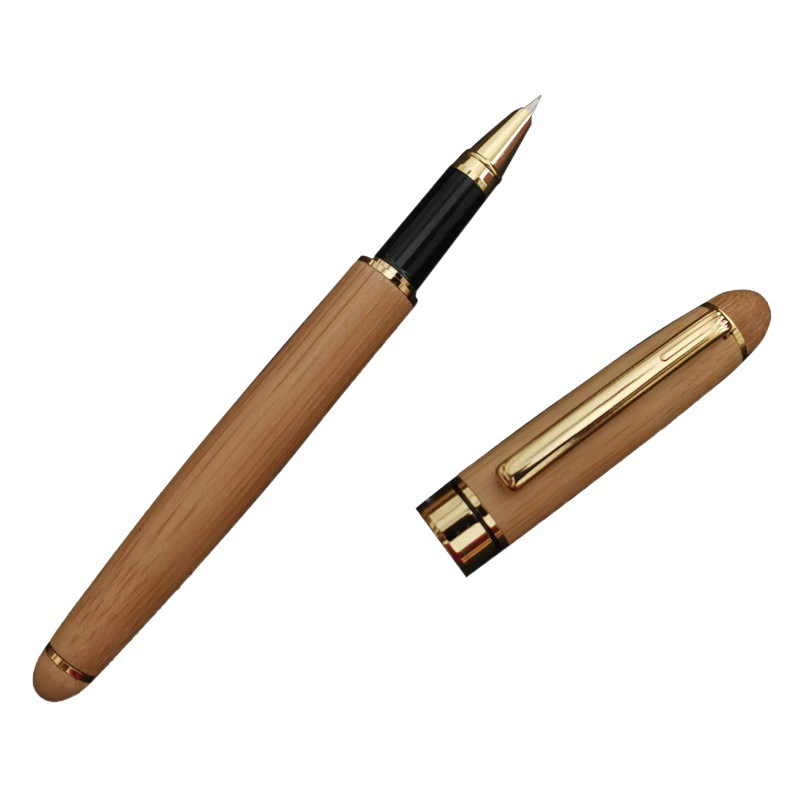 Бамбуковая ручка в наличии Бамбуковая ручка Натуральная Наньчжу Белая деревянная шариковая ручка Художественная ручка Вечная ручка Кисть Demile Factory