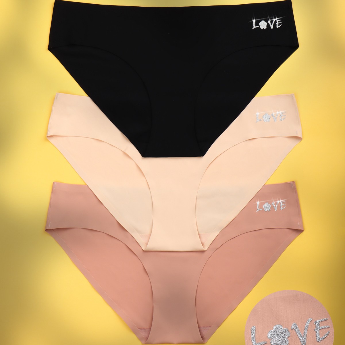 Bragas sin costuras de seda de hielo de una pieza, tanga de cintura en V sexy, entrepierna de algodón, bragas de mujer, calzoncillos finos de verano