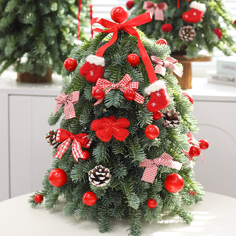 Todo el árbol de Navidad PE Simulación de pino de Navidad decoración sala de estar en el hogar decoración del comedor escenas de vacaciones al por mayor