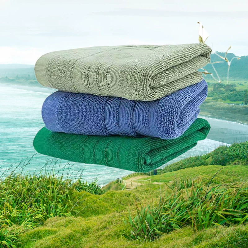 Military green pillow towel -style single -person units internal affairs student cotton pillow towel thickened dark green grass green and blue pillow pillow towel